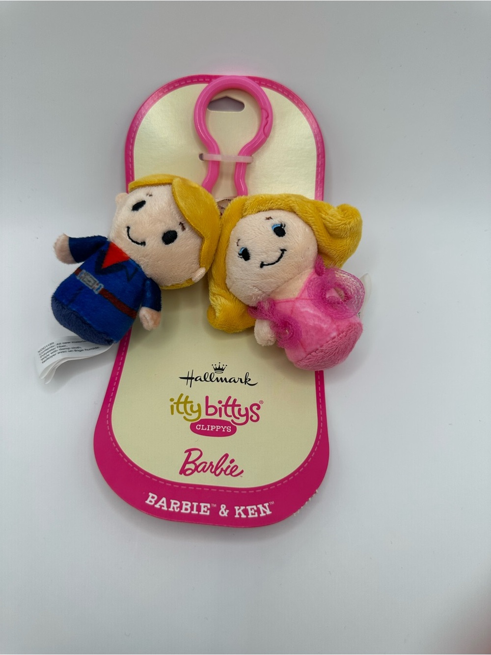 Barbie Plush Clip-On Duo in Pink & Blue – Barbie & Ken itty bittys